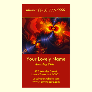 Butterfly Eyes, Abstract Gold Violet Wings Double-Sided Standard Business Cards (Pack Of 100)