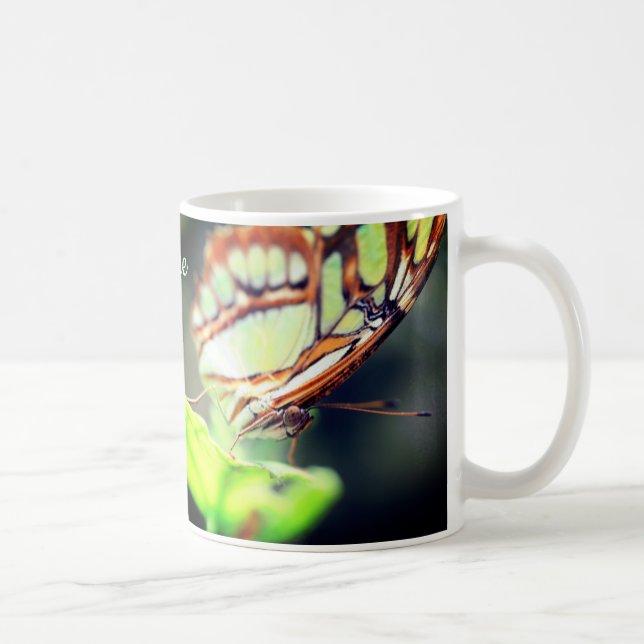 Butterfly Face Nature Personalized Coffee Mug (Right)