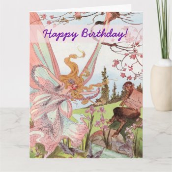 Butterfly Fairy And Centaur Birthday Card by LeAnnS123 at Zazzle