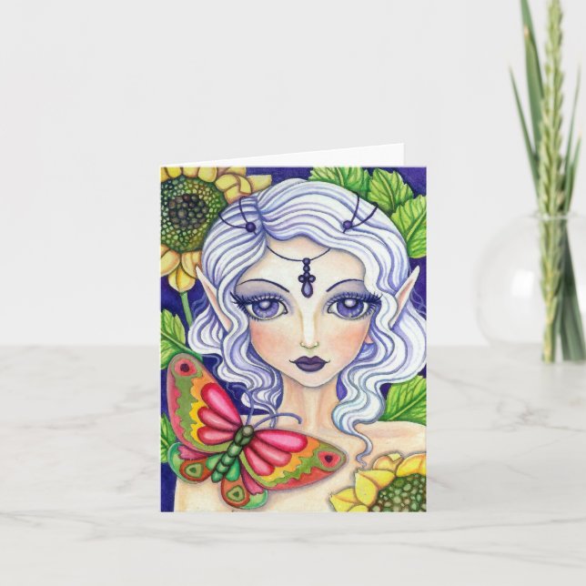 Butterfly Fairy  * her concealment *   Blank Card (Front)