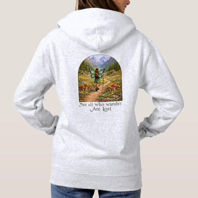 Butterfly Fairy Mountain Hiker | Fairycore Flower Hoodie (Back)