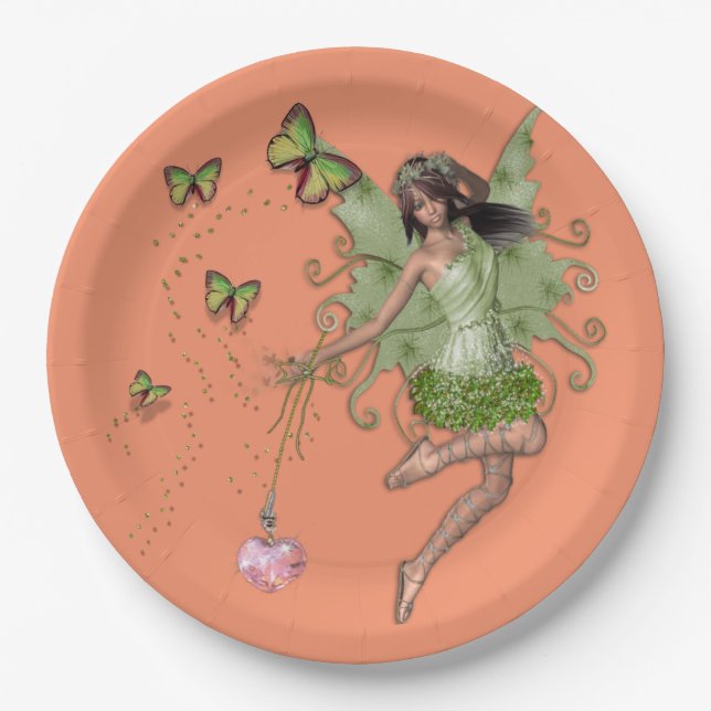 Butterfly fairy paper plates (Front)