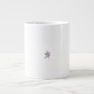 Butterfly Fairy Tattoo Vector – Vintage Floral Art Giant Coffee Mug