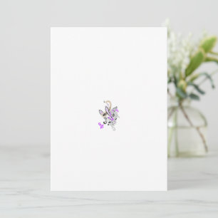Butterfly Fairy Tattoo Vector – Vintage Floral Art Invitation