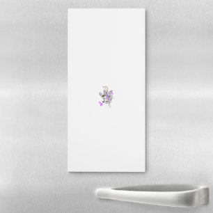Butterfly Fairy Tattoo Vector – Vintage Floral Art Magnetic Notepad