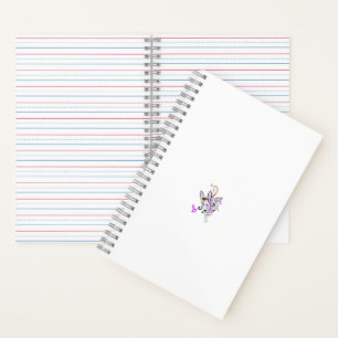 Butterfly Fairy Tattoo Vector – Vintage Floral Art Notebook