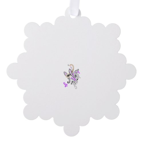 Butterfly Fairy Tattoo Vector – Vintage Floral Art Ornament Card