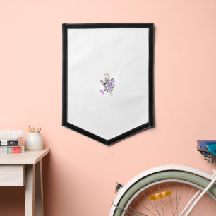 Butterfly Fairy Tattoo Vector – Vintage Floral Art Pennant