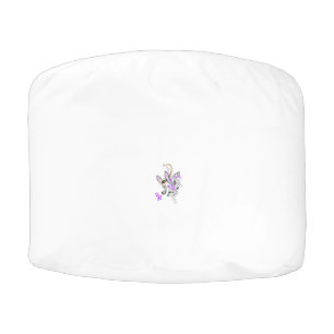 Butterfly Fairy Tattoo Vector – Vintage Floral Art Pouf