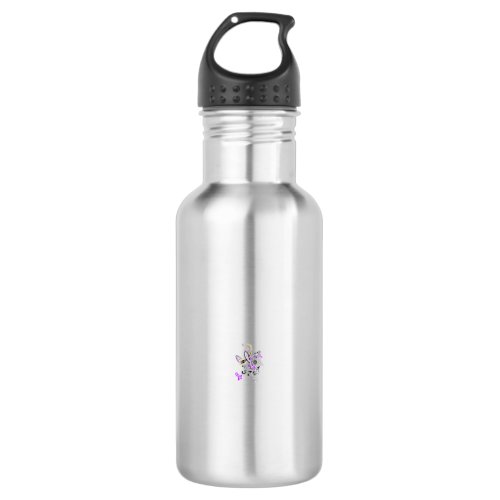 Butterfly Fairy Tattoo Vector – Vintage Floral Art Stainless Steel Water Bottle