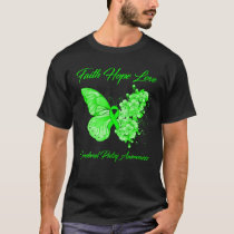 Butterfly Faith Hope Love Cerebral Palsy Awareness T-Shirt