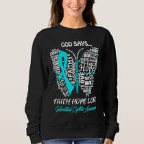 Butterfly Faith Hope Love Interstitial Cystitis Aw Sweatshirt