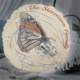 Butterfly Family Magic PV02 Round Pillow