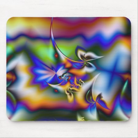 Butterfly Fantasy Fractal Mouse Pad