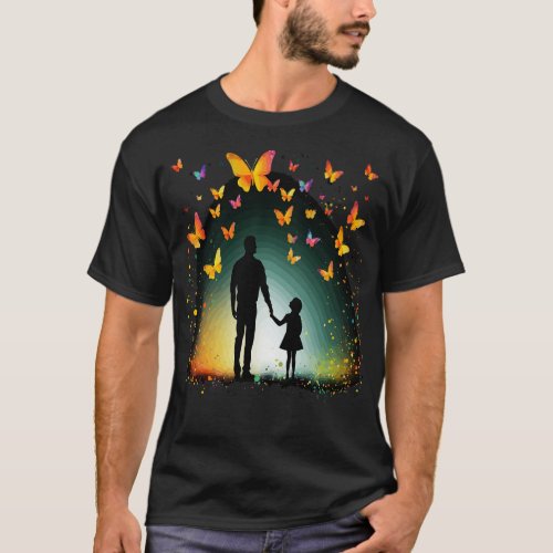 Butterfly Fathers Day T_Shirt