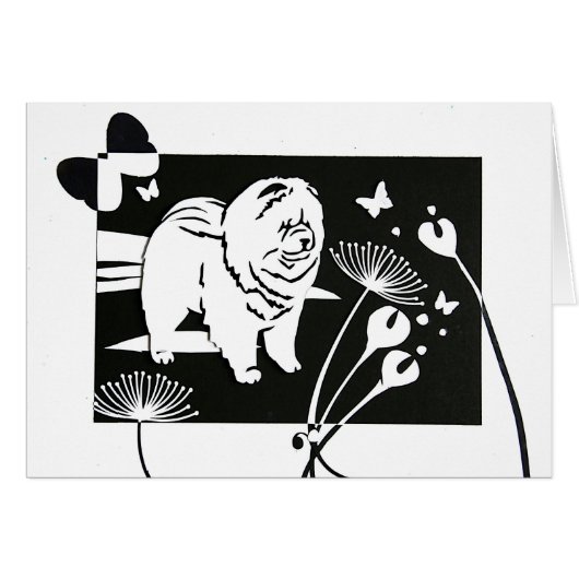 BUTTERFLY FIELDS Chow papercut Cards (Front Horizontal)