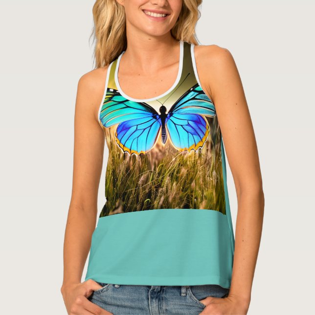 Butterfly fields  tank top (Front)
