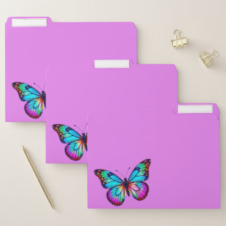 Butterfly File Folders Pink