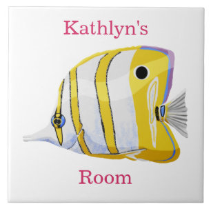 Butterfly Fish Kids Room Ceramic Tile