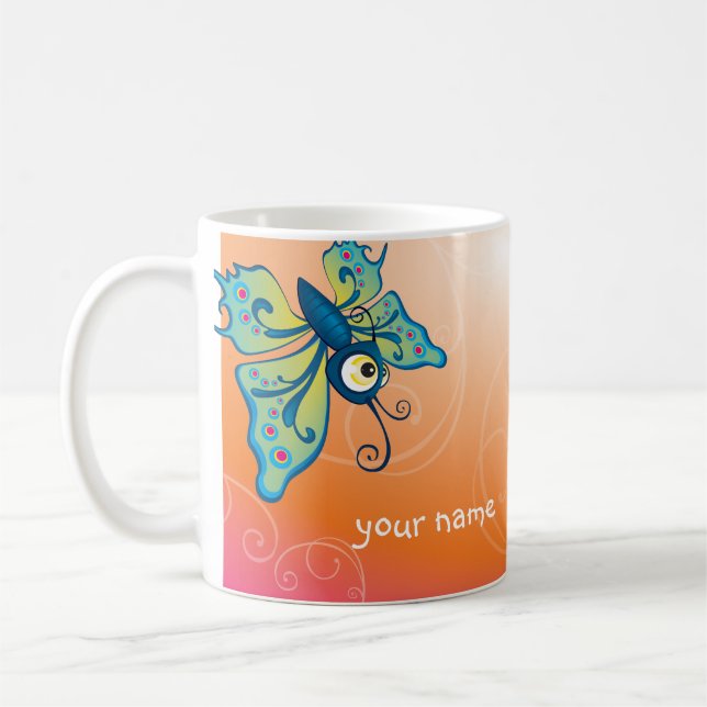 BUTTERFLY - fizz :: Coffee Mug (Left)