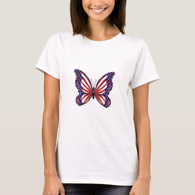 butterfly flag t-shirt (Front)