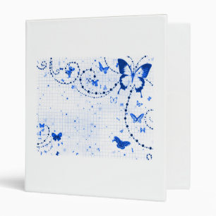 Butterfly Flash Blue Binder