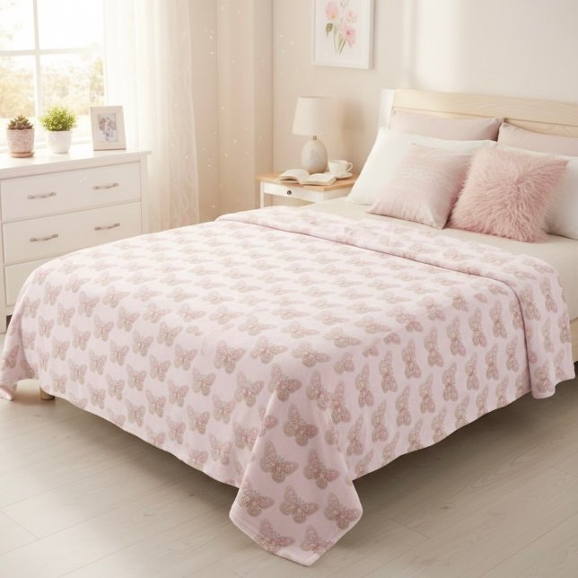 Butterfly Fleece Blanket (Creator Uploaded)