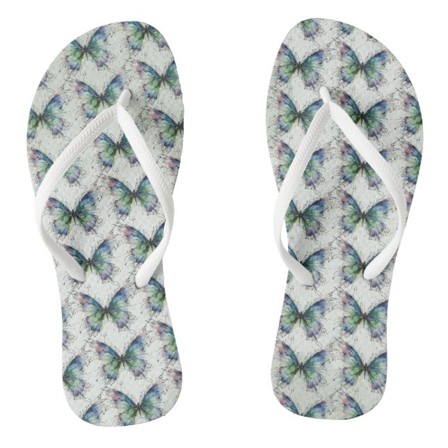 Butterfly Flip Flops (Footbed)