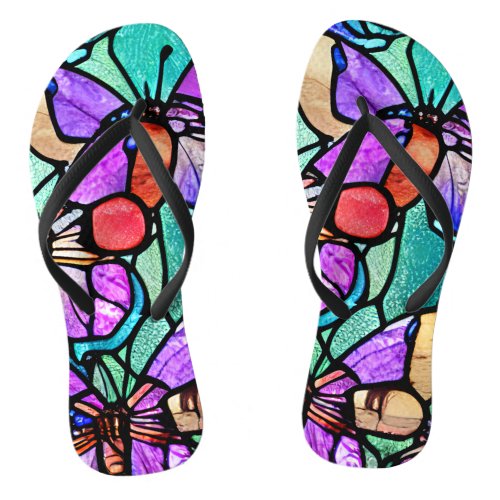 Butterfly Flip Flops