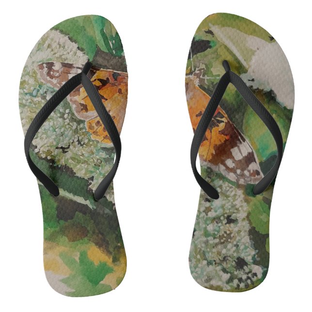 Butterfly Flip Flops (Footbed)