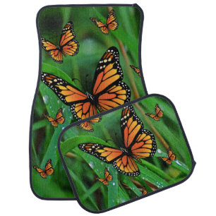 Butterfly floor car mats