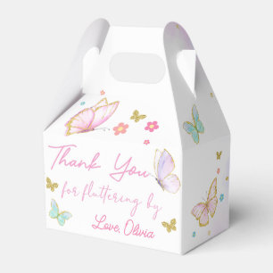 Butterfly Floral Birthday Favor Box