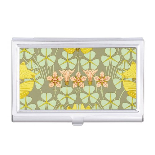 Butterfly Floral Botanical Colorful Business Card Case