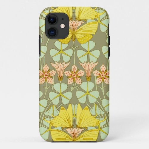 Butterfly Floral Botanical Colorful iPhone 11 Case