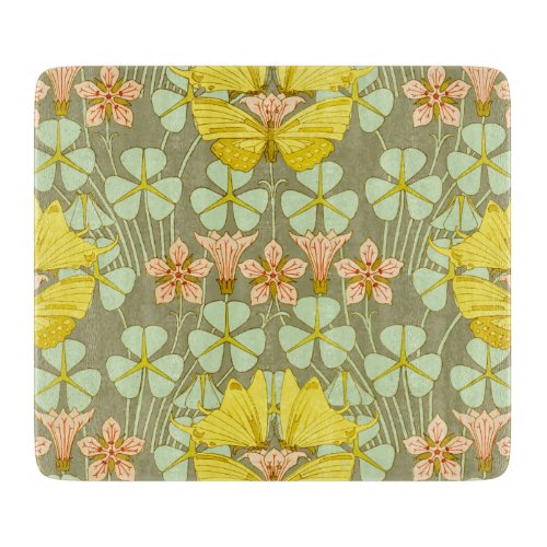 Butterfly Floral Botanical Colorful Cutting Board