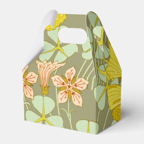Butterfly Floral Botanical Colorful Favor Boxes