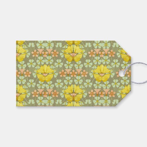 Butterfly Floral Botanical Colorful Gift Tags