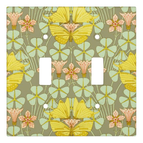 Butterfly Floral Botanical Colorful Light Switch Cover