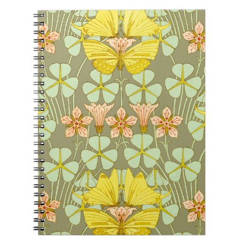 Butterfly Floral Botanical Colorful Notebook