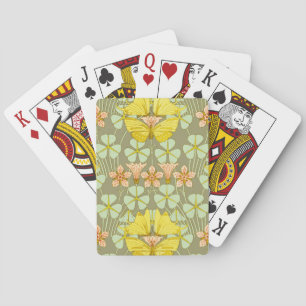 Butterfly Floral Botanical Colorful Poker Cards