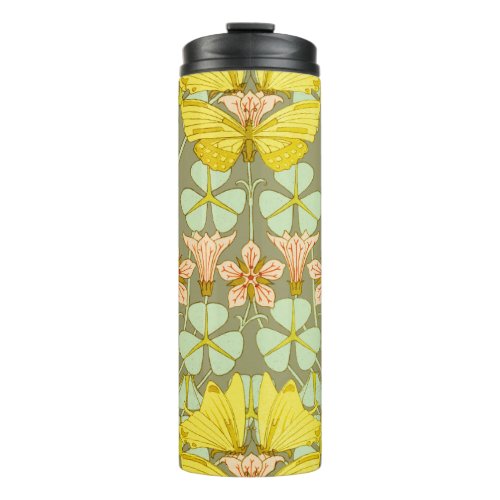 Butterfly Floral Botanical Colorful Thermal Tumbler