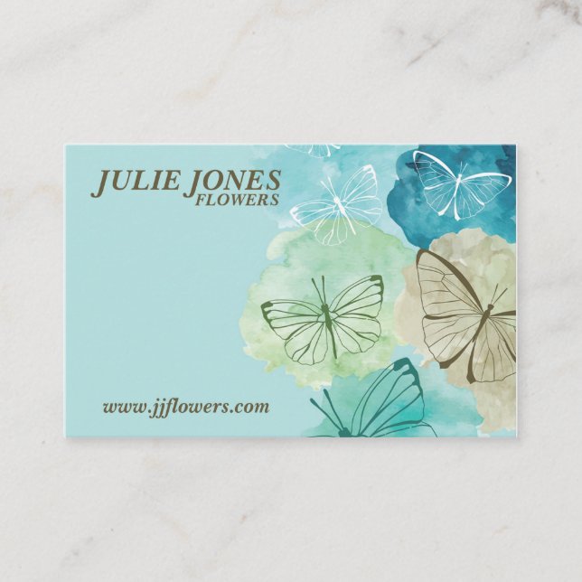  Butterfly & Floral / Butterfly - Business Card (Front)