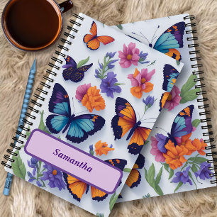 Butterfly Floral Journal for School & Work