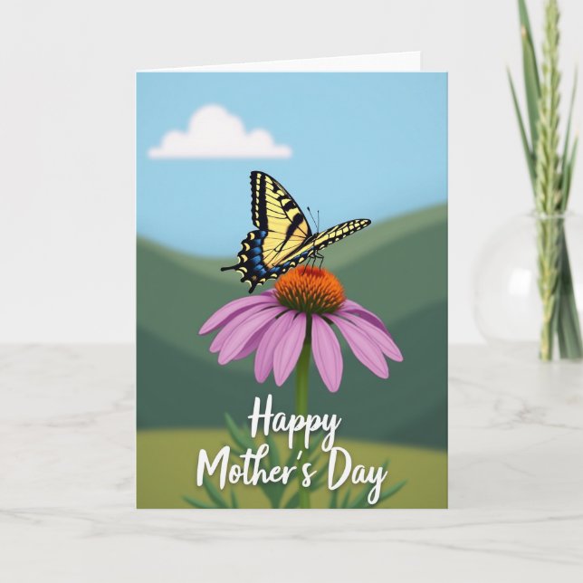 Butterfly Floral Mothers Day Card (Front)
