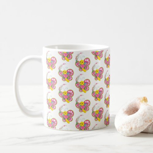 Butterfly Floral Mug
