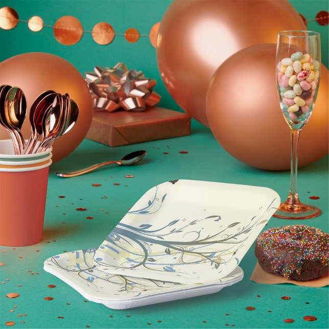 Butterfly Floral Paper Plates (Creator Uploaded)