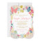 Butterfly Floral Pink Baby Shower Girl invitation
