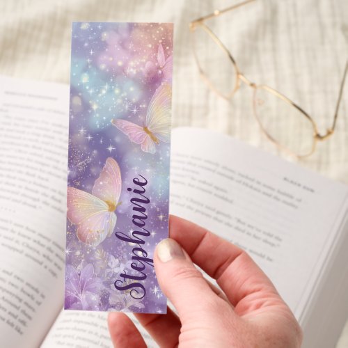 Custom Accessories 17 Butterfly Floral Sparkle Pastel Bookmarks