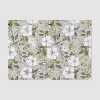Butterfly Floral Tissue Paper