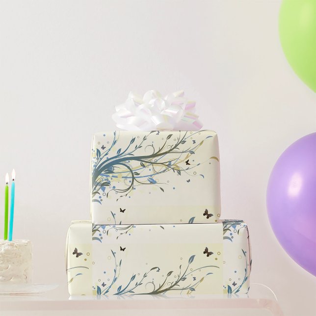 Butterfly Floral Wrapping Paper (Creator Uploaded)